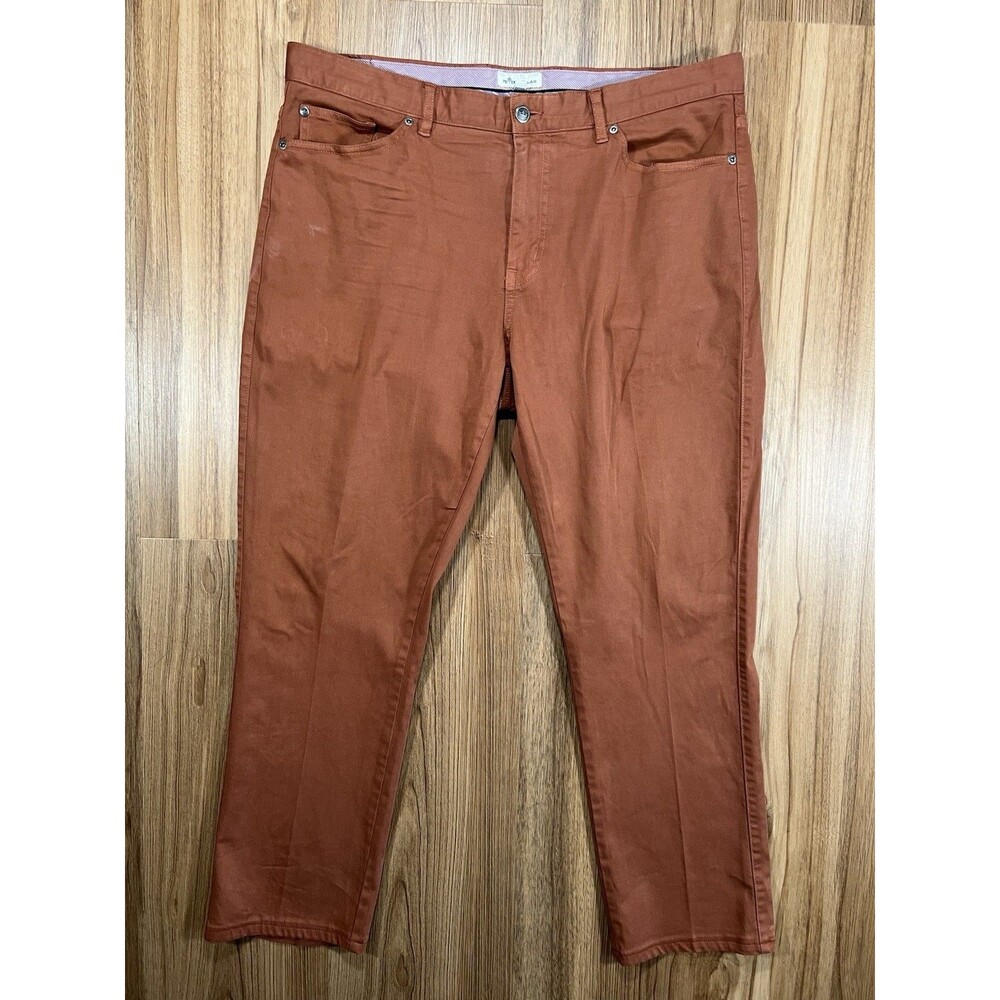 Peter Millar Signature Sateen Five-Pocket Red Crown Pants Men's 38